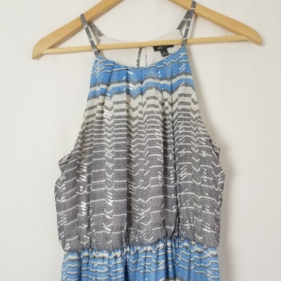 Lily Rose maxi striped sleeveless dress size M (217) - Picture 3 of 9